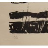 Gravure "Etang" signé TERRAPON D.