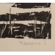 Gravure "Etang" signé TERRAPON D.