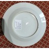 Assiette en porcelaine décor fleurs bleues