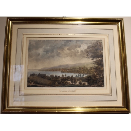 Engraving entitled ‘The Surroundings of Rolle’ by ENGELMANN