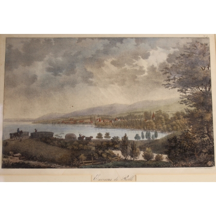 Engraving entitled ‘The Surroundings of Rolle’ by ENGELMANN