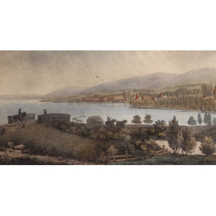 Engraving entitled ‘The Surroundings of Rolle’ by ENGELMANN