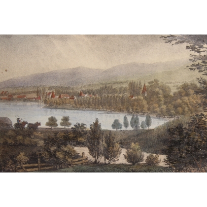 Engraving entitled ‘The Surroundings of Rolle’ by ENGELMANN