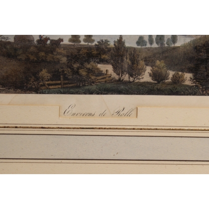 Engraving entitled ‘The Surroundings of Rolle’ by ENGELMANN