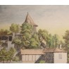 Gravure "Le vieux Lausanne" d'après Samuel NAEF