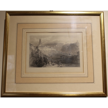 Engraving entitled ‘Freyburgh’ by W. H. BARTLETT