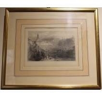 Gravure "Freyburgh" par W. H. BARTLETT