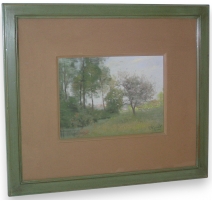 Pastel "Paysage" signé R. PIGUET