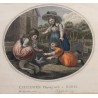 Engraving: ‘Children playing with a bird’