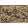 Engraving entitled ‘The Town of Murten in Switzerland’ by MERIAN