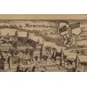 Engraving entitled ‘The Town of Murten in Switzerland’ by MERIAN