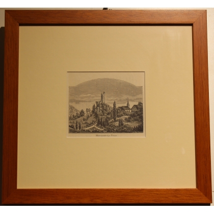 Engraving ‘Montagny-la-Ville’ by ULLMER AX