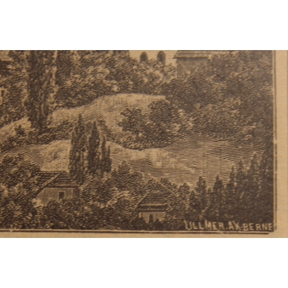 Engraving ‘Montagny-la-Ville’ by ULLMER AX