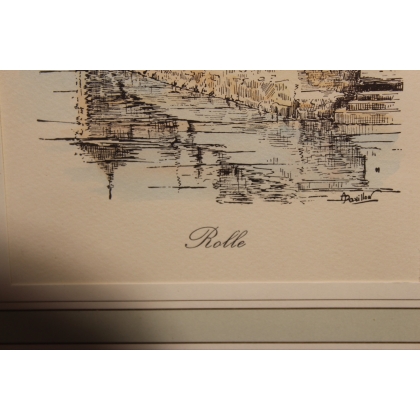 Gravure "Rolle" par A. PAVILLON