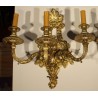 Pair of Napoleon III-style wall lights with three lights