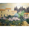 Tableau \"Mas de Provence\" signé TERRAPON D.