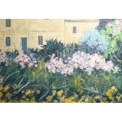 Tableau \"Mas de Provence\" signé TERRAPON D.