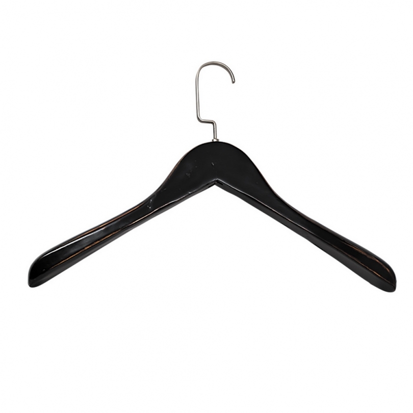 Grand Hotel black wooden coat hanger