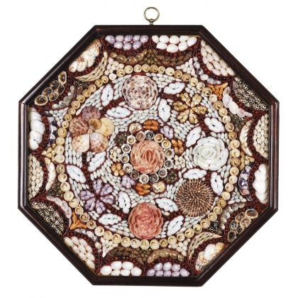 Tableau de coquillages octogonal