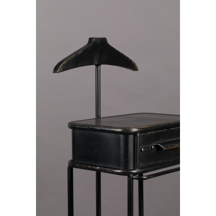 Black Lion valet stand with drawer