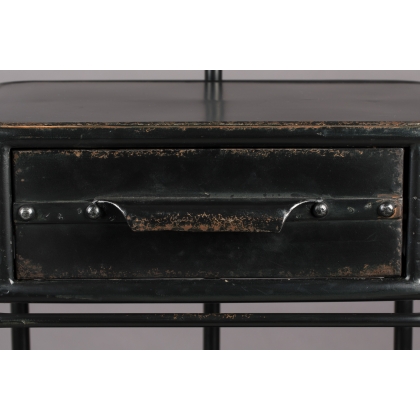 Black Lion valet stand with drawer