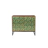 Meena sideboard in mango wood, with lacquered brass doors