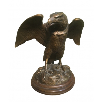 Aigle en bronze \"encrier\"