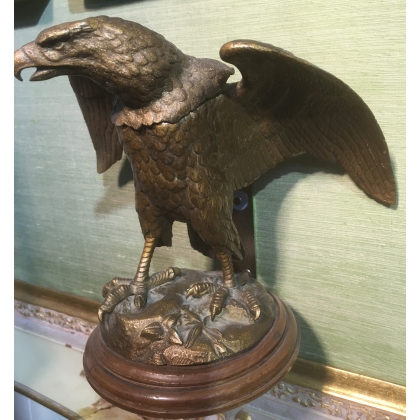  Aigle en bronze "encrier" France sur  Moinat SA  - Antiquités décoration