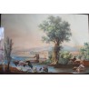 Gouache napolitaine "Paestum"