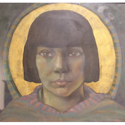Tableau "Portrait" signé OLSOMMER