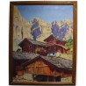 Tableau \"Gemmi à Loêche-les-Bains\" signé MUSSLER