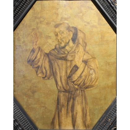 Tableau \"Saint Paul\" avec cadre octogonal