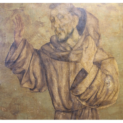 Tableau \"Saint Paul\" avec cadre octogonal