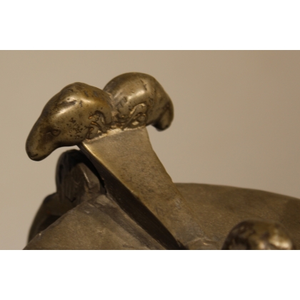 A Valaisan bell made of pewter