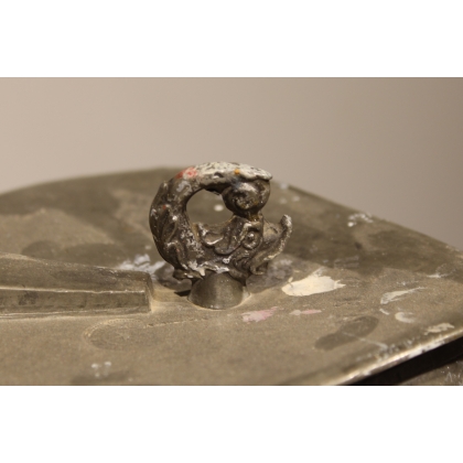 A Valaisan bell made of pewter