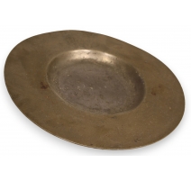 Plat rond en étain armoiries DE WERRA