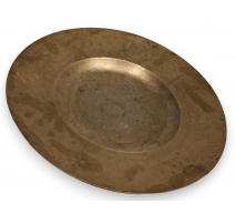 Plat rond en étain