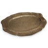 Oval pewter dish