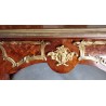 Napoleon III-style flat-topped desk with a red leather top
