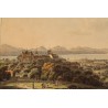 Gravure "Vue de Lausanne" par ABERLI