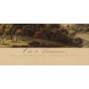 Gravure "Vue de Lausanne" par ABERLI
