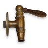 Brass tap, wooden handle