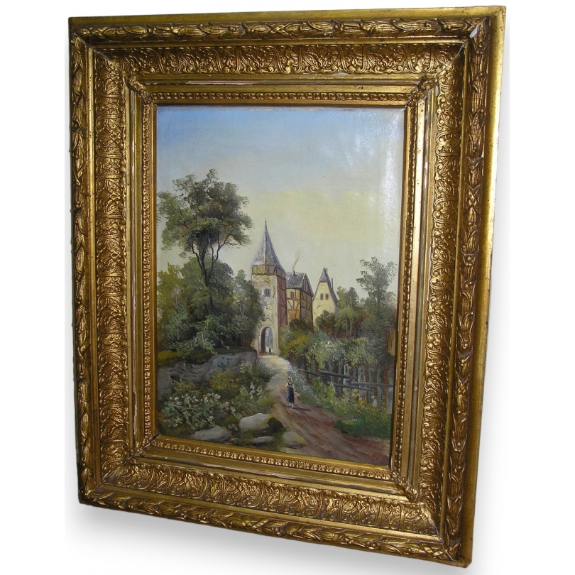 Paintings | Painting entitled ‘Landscape’, signed. Moinat SA  – Antiques and home décor