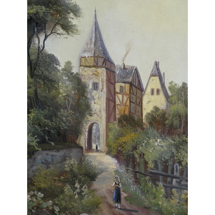 Paintings | Painting entitled ‘Landscape’, signed. Moinat SA  – Antiques and home décor