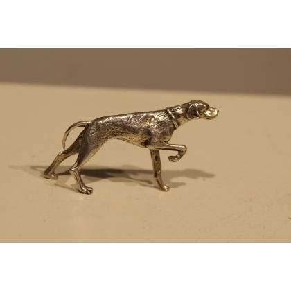 Chien Setter en argent 800