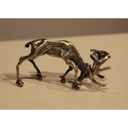 Caribou en argent 800