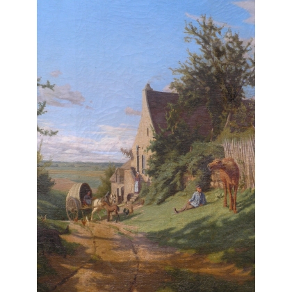 Paintings | Painting entitled ‘Landscape’, signed. Moinat SA  – Antiques and home décor
