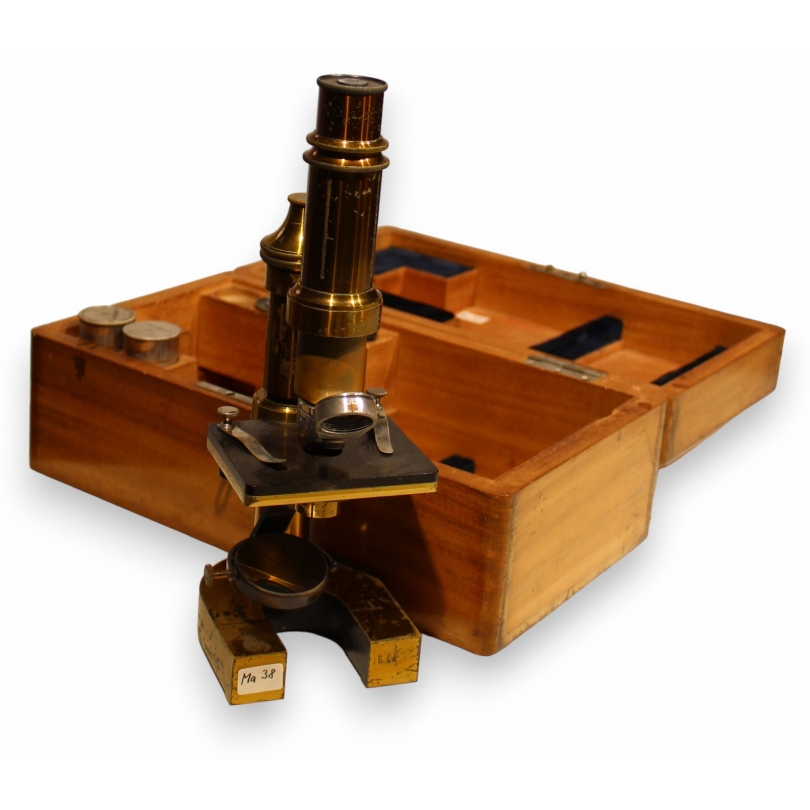 Microscope marqué A. MEYER & Co, ENGE-ZÜRICH