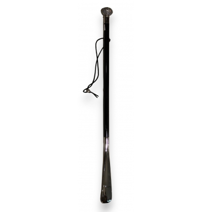 Chausse-pied long \"Boule de strass\" argenté