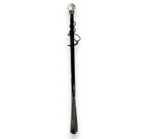 Chausse-pied long "Boule cristal Swarowski" argent